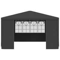 Gazebo Professionale con Pareti 4x4 m Antracite 90 g/mÂ² cod mxl 53143