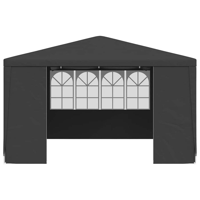 Gazebo Professionale con Pareti 4x4 m Antracite 90 g/m² 48535