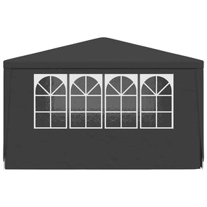 Gazebo Professionale con Pareti 4x4 m Antracite 90 g/m² 48535