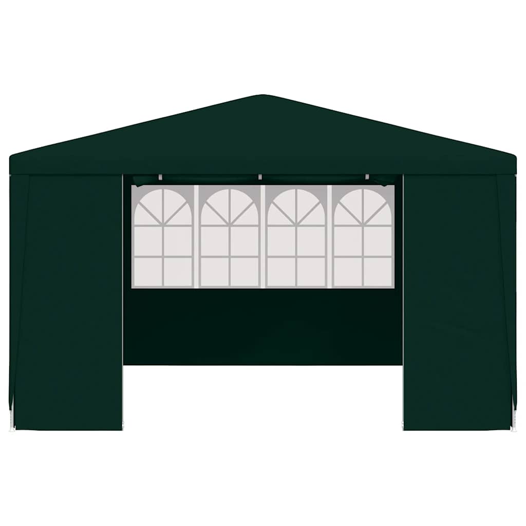 Gazebo Professionale con Pareti 4x4 m Verde 90 g/m² 48536