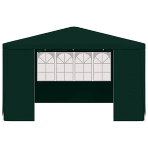 Gazebo Professionale con Pareti 4x4 m Verde 90 g/m² 48536