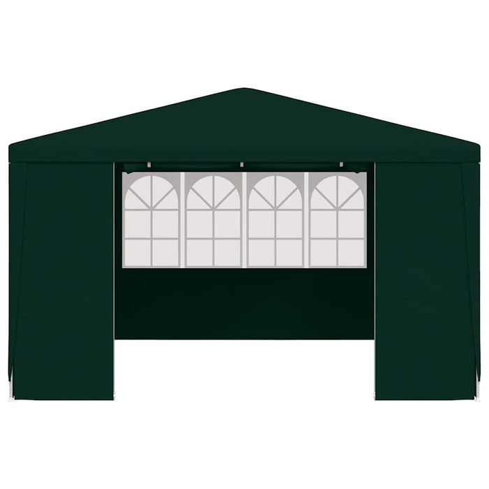 Gazebo Professionale con Pareti 4x4 m Verde 90 g/m² 48536
