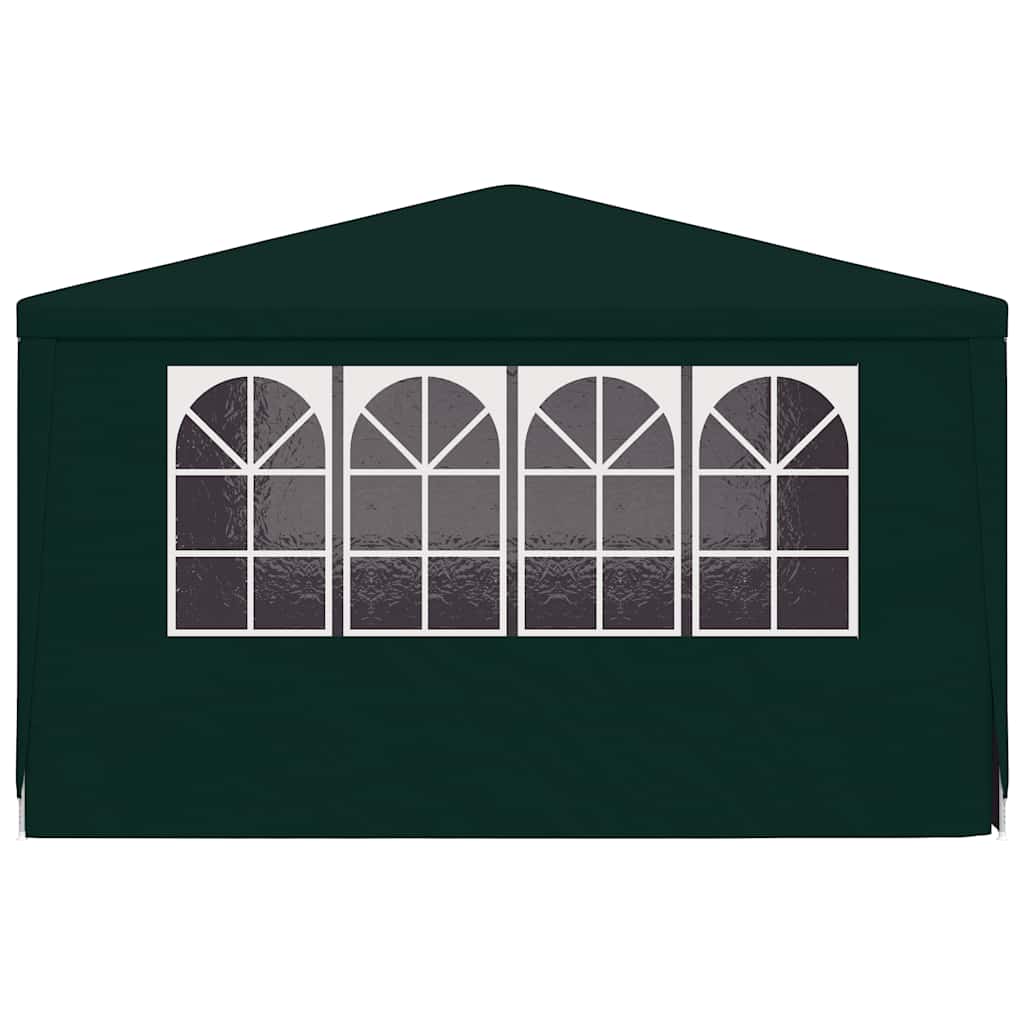 Gazebo Professionale con Pareti 4x4 m Verde 90 g/m² 48536