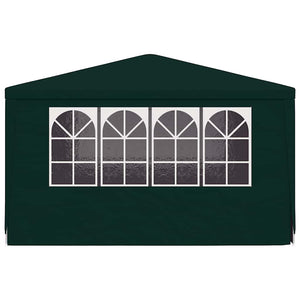 Gazebo Professionale con Pareti 4x4 m Verde 90 g/m² 48536