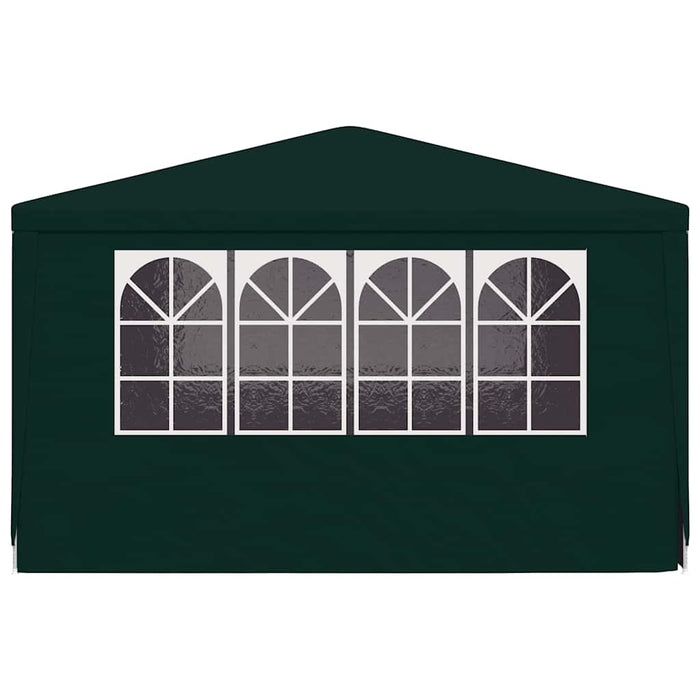 Gazebo Professionale con Pareti 4x4 m Verde 90 g/m² 48536