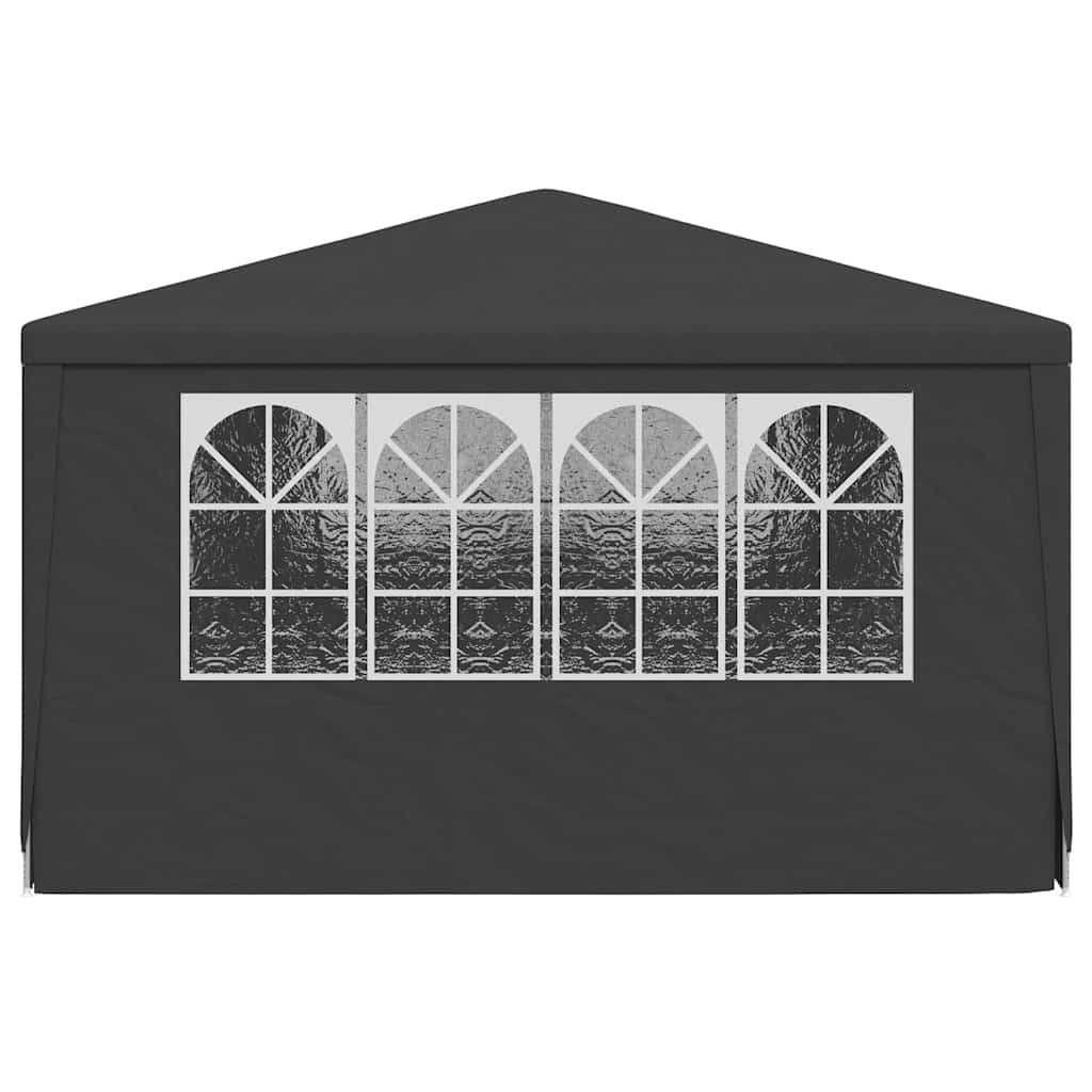 Gazebo Professionale con Pareti 4x6 m Antracite 90 g/mÂ²