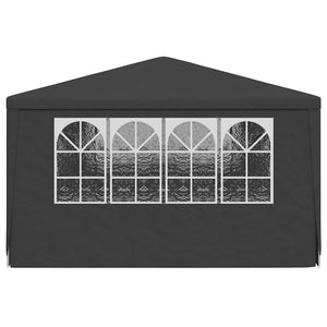 Gazebo Professionale con Pareti 4x6 m Antracite 90 g/mÂ²