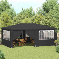 Gazebo Professionale con Pareti 4x6 m Antracite 90 g/m² 48537