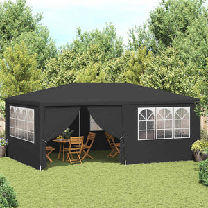 Gazebo Professionale con Pareti 4x6 m Antracite 90 g/m² 48537