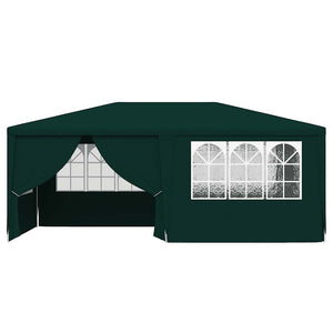 Gazebo Professionale con Pareti 4x6 m Verde 90 g/m² 48538