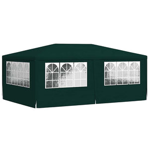 Gazebo Professionale con Pareti 4x6 m Verde 90 g/m² 48538