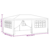 Gazebo Professionale con Pareti 4x6 m Verde 90 g/m² 48538