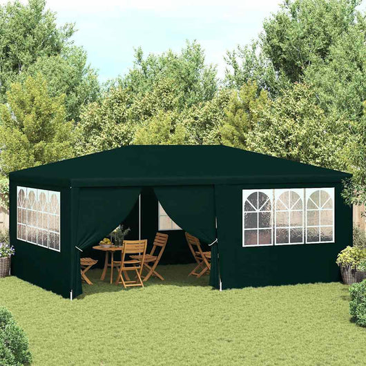 Gazebo Professionale con Pareti 4x6 m Verde 90 g/m² 48538
