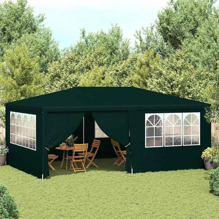 Gazebo Professionale con Pareti 4x6 m Verde 90 g/m² 48538