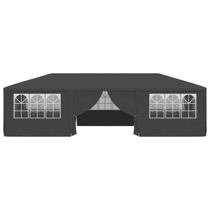 Gazebo Professionale con Pareti 4x9 m Antracite 90 g/mÂ²