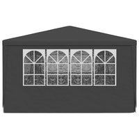Gazebo Professionale con Pareti 4x9 m Antracite 90 g/m² 48539