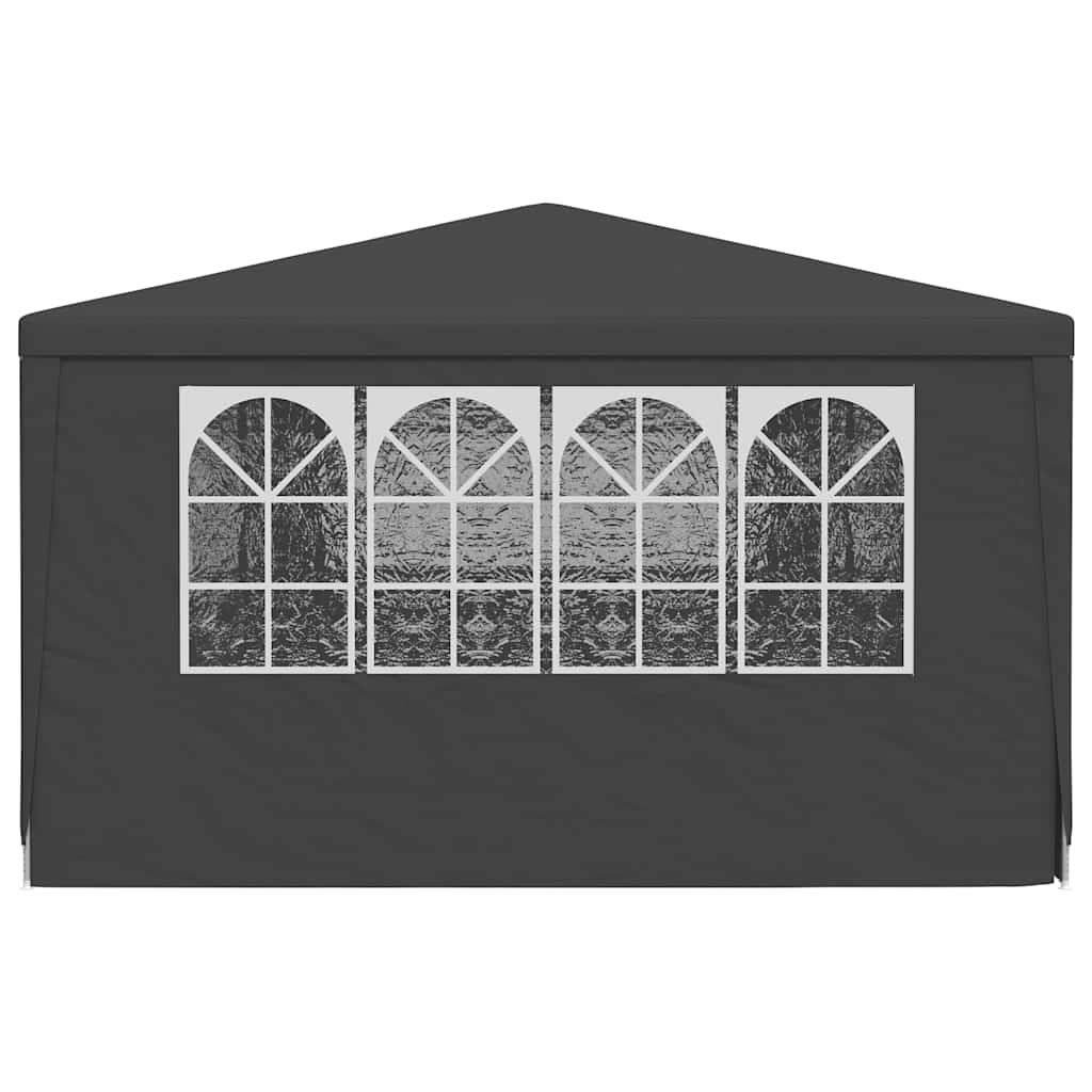 Gazebo Professionale con Pareti 4x9 m Antracite 90 g/mÂ²