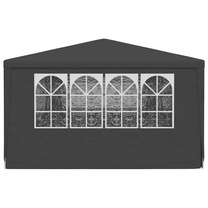 Gazebo Professionale con Pareti 4x9 m Antracite 90 g/mÂ²