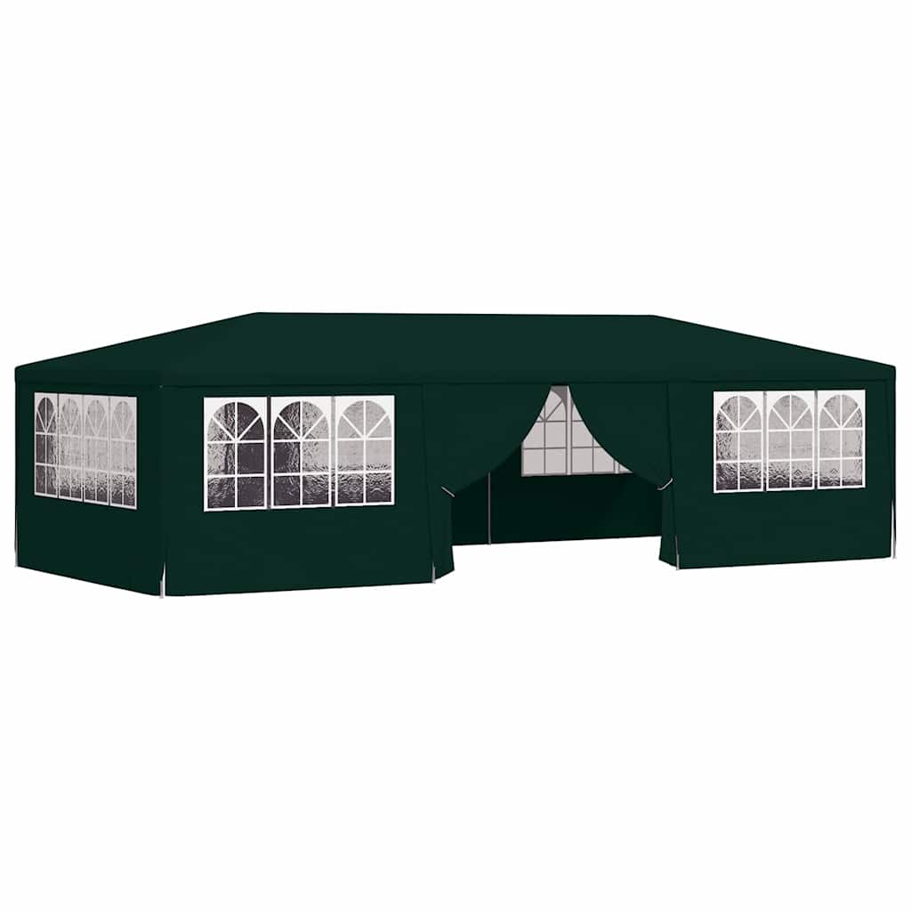 Gazebo Professionale con Pareti 4x9 m Verde 90 g/m² 48540