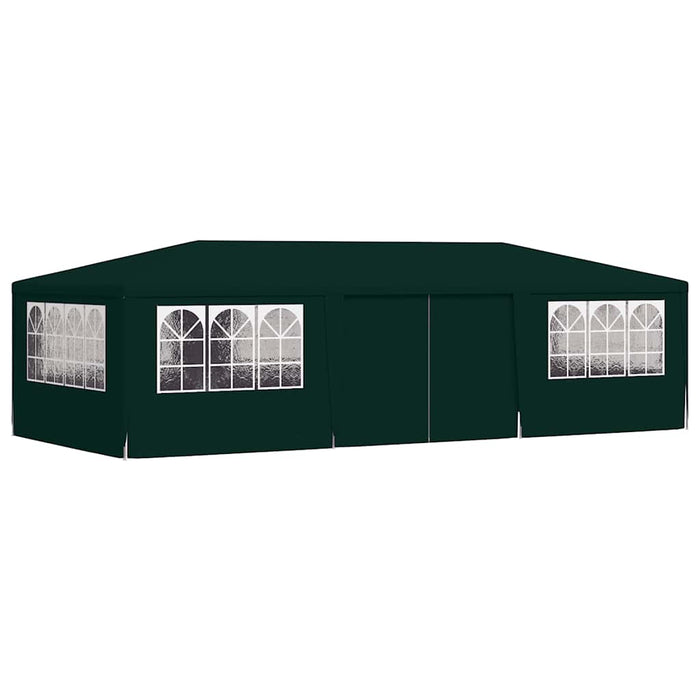 Gazebo Professionale con Pareti 4x9 m Verde 90 g/m² 48540