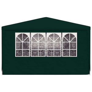 Gazebo Professionale con Pareti 4x9 m Verde 90 g/mÂ²