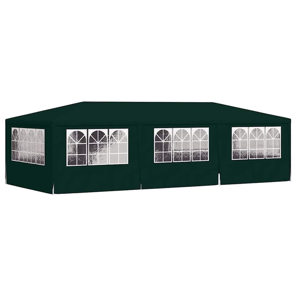 Gazebo Professionale con Pareti 4x9 m Verde 90 g/m² 48540