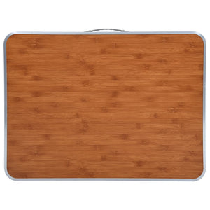 Tavolo da Campeggio Pieghevole con Telaio in Metallo 80x60 cm 48170