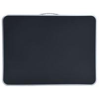 Tavolo da Campeggio Pieghevole Telaio in Metallo 80x60cm Grigio cod mxl 43887