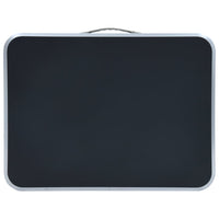 Tavolo Pieghevole da Campeggio Grigio in Alluminio 60x45cm 48180