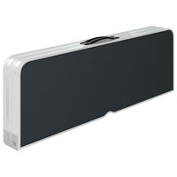 Tavolo da Campeggio Pieghevole con 2 Panche in Alluminio Grigio 48183