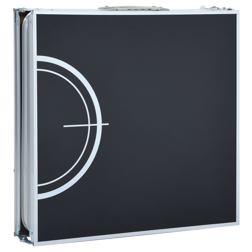 Tavolo da Beer Pong Pieghevole 240 cm Nero 48188
