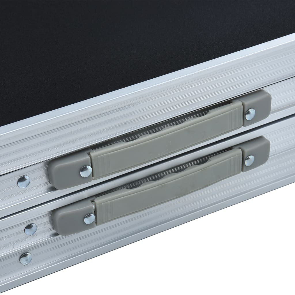 Tavolo da Beer Pong Pieghevole 240 cm Nero 48188