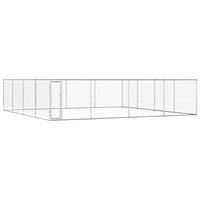 Cuccia da esterno gabbia recinto per animali box per cani da esterno in acciaio zincato 760 x 760 x 195 cm 02_0000478