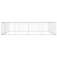 Cuccia da esterno gabbia recinto per animali box per cani da esterno in acciaio zincato 760 x 760 x 195 cm 02_0000478