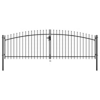 Cancello Doppio con Punte a Lancia 400x175 cm 145739