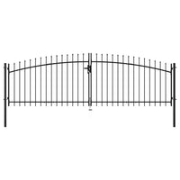 Cancello Doppio con Punte a Lancia 400x200 cm cod mxl 49908