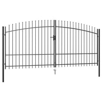 Cancello Doppio con Punte a Lancia 400x225 cm