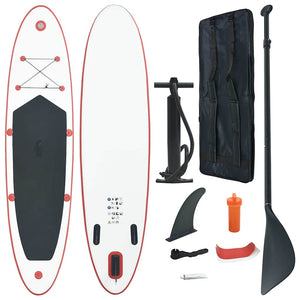 Set Tavola da SUP e Surf Gonfiabile Rosso e Bianco cod mxl 65967