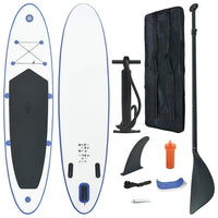 Set Tavola da SUP e Surf Gonfiabile Blu e Bianco cod mxl 62389