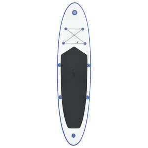 Set Tavola da SUP e Surf Gonfiabile Blu e Bianco 92204