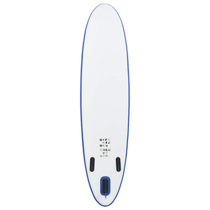Set Tavola da SUP e Surf Gonfiabile Blu e Bianco 92204