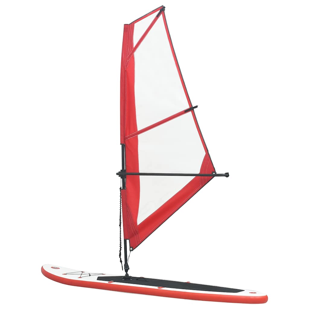 Set Tavola Gonfiabile da SUP con Vela Rosso e Bianco cod mxl 66797