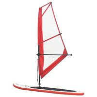 Set Tavola Gonfiabile da SUP con Vela Rosso e Bianco cod mxl 66797