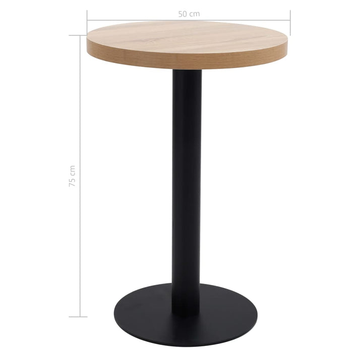 Tavolo da Bistrot Marrone Chiaro 50 cm in MDF cod mxl 15169