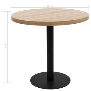 Tavolo da Bistrot Marrone Chiaro 80 cm in MDF 286424