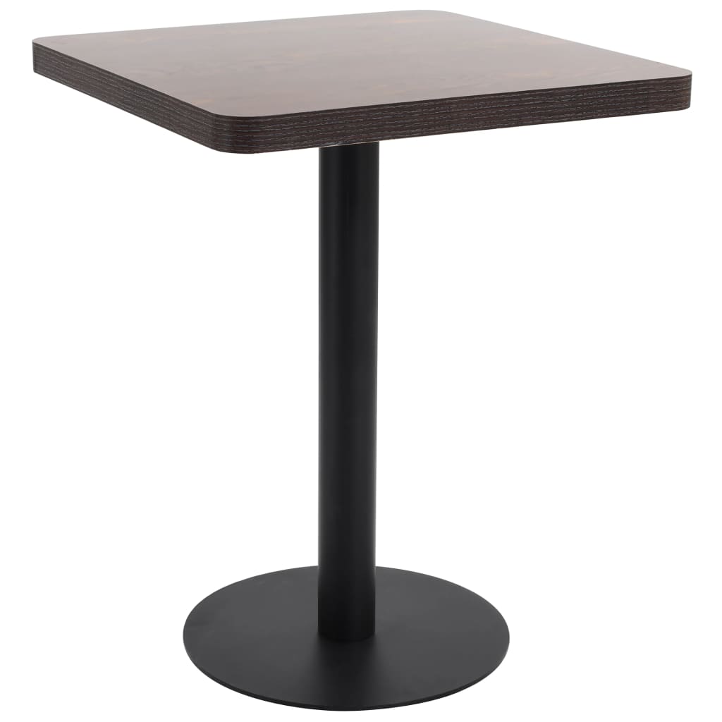 Tavolo da Bistrot Marrone Scuro 60x60 cm in MDFcod mxl 121086