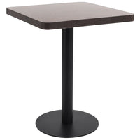 Tavolo da Bistrot Marrone Scuro 60x60 cm in MDFcod mxl 121086