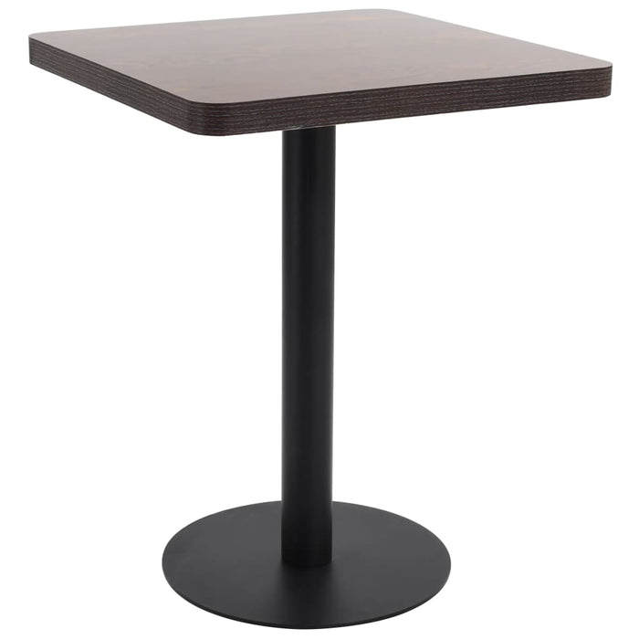 Tavolo da Bistrot Marrone Scuro 60x60 cm in MDFcod mxl 121086