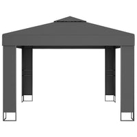 Gazebo con Tetto Doppio 3x3 m Antracite 47952