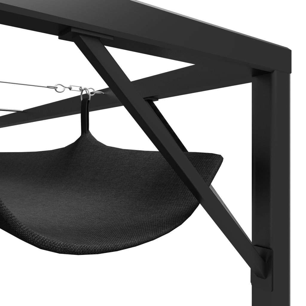 Gazebo da Giardino con Tetto a Scomparsa 3x3 m Antracite 47954